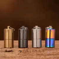 Mini Keychain Retro Lighter Portable Mini Personalized Capsules Portable Kerosene Lighter Mini Pocket Lighter