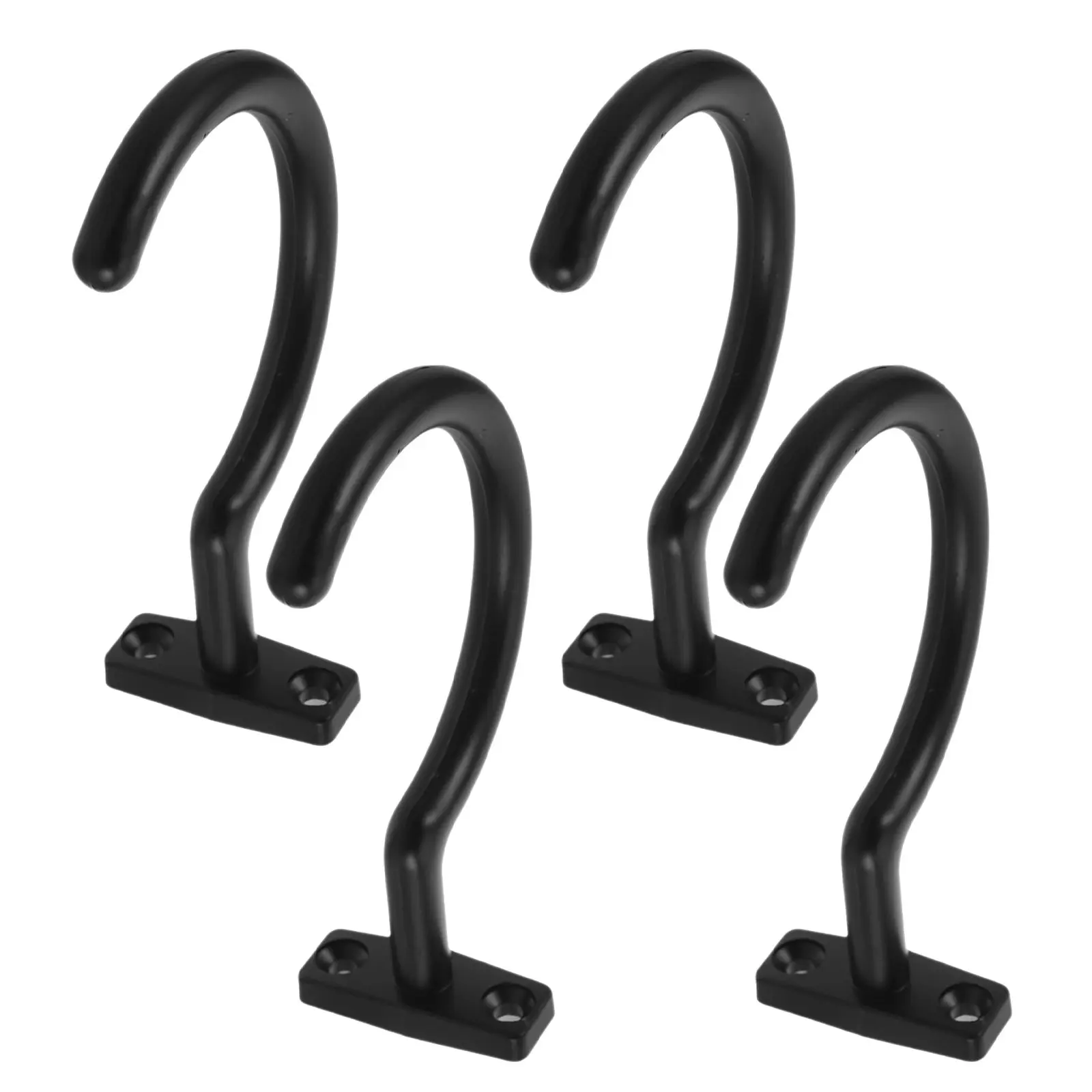 

Комплект из 4 черных металлических износостойких крючков для бильярдного стола, держатель для кия, органайзер для хранения киев под столом, для снукера