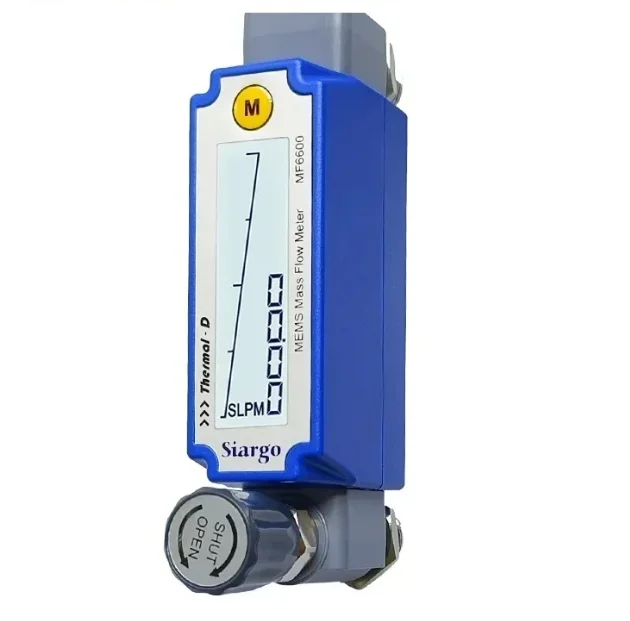 

Расходомер газа MF6600 заменяет роторный расходомер MEMS, высокоточный регулируемый жидкокристаллический дисплей