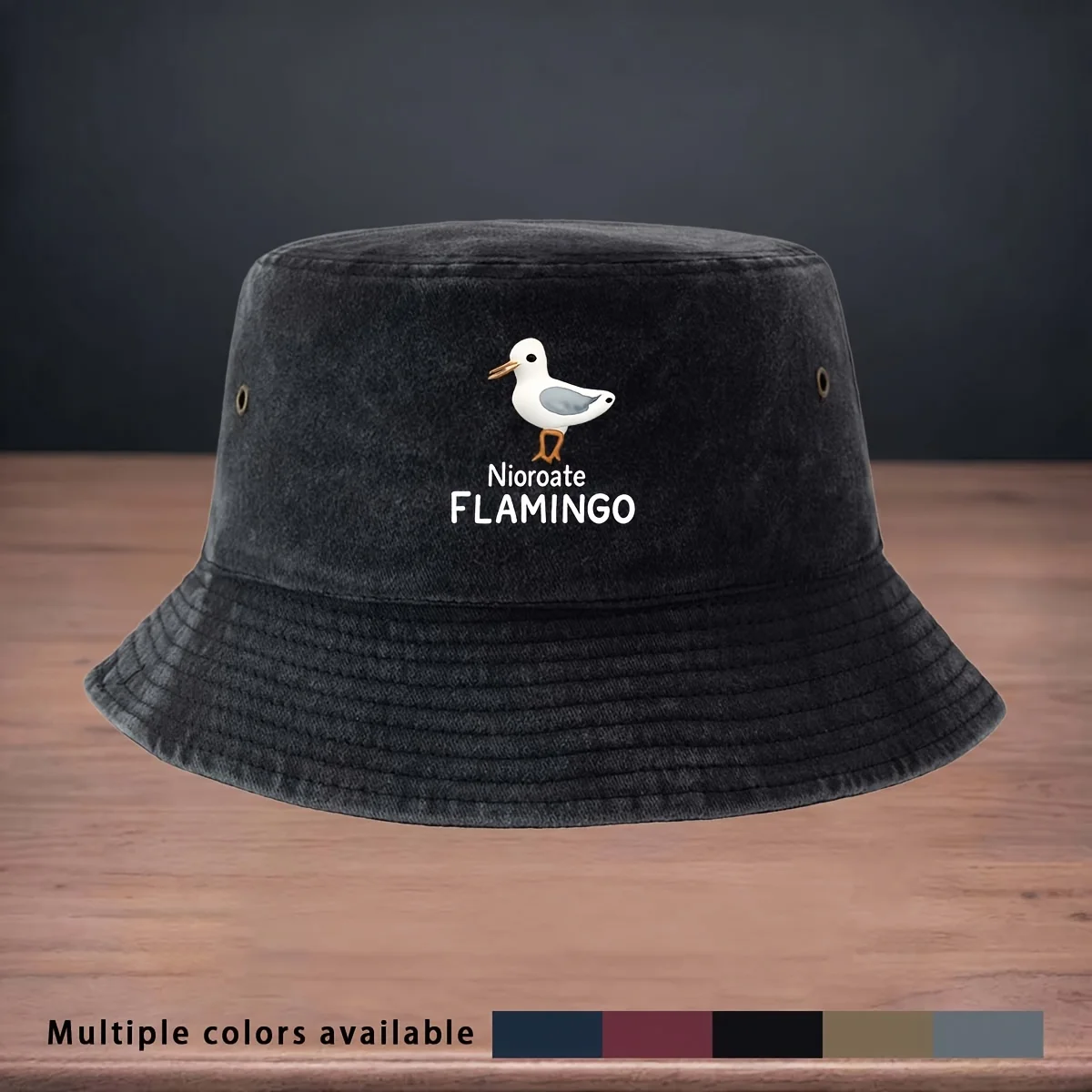 High-Quality Printed Seagull Nioroate FLAMINGO Pattern Fisherman Hat Fishing Lure Essential Fishing Cap Foldable Storage Easy to