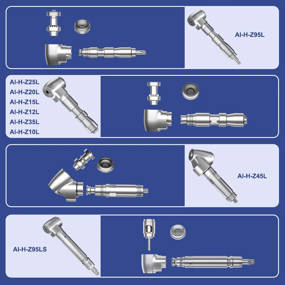 Contrangolo dentale manipolo testa ingranaggio centrale pezzi di ricambio a bassa velocità per cartuccia endodontica per impianto chirurgico serie AI-X/Z/SG