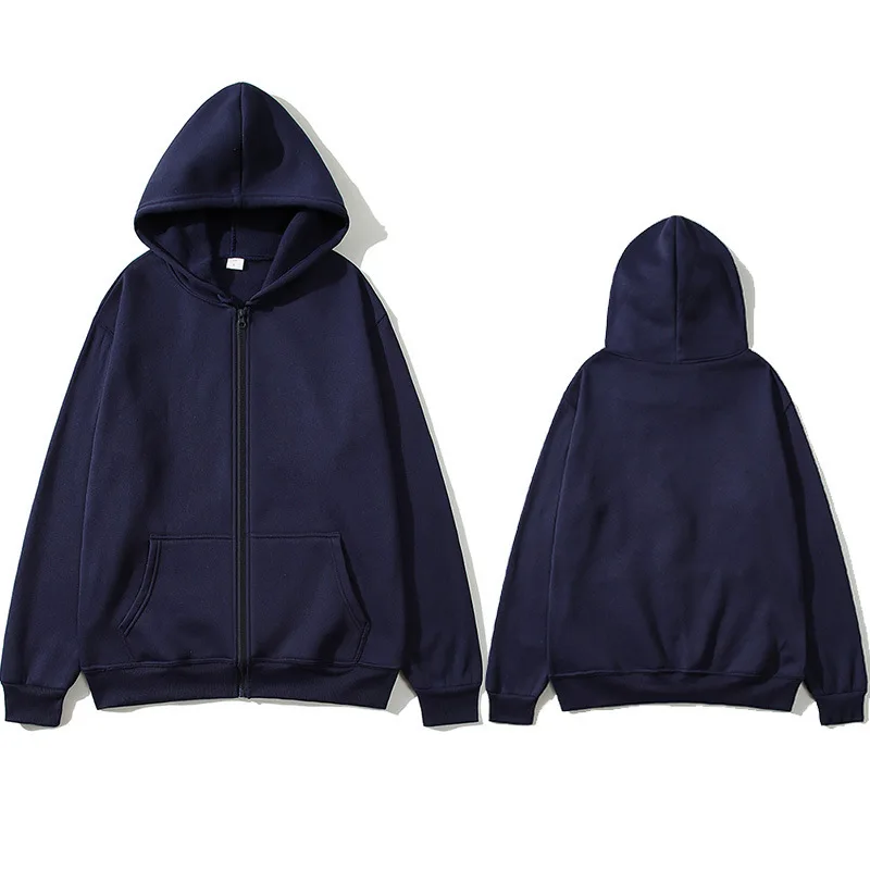 2025 Spring and Autumn New Fashionable Casual Zipper Hoodie for Men and Women Couple Style Sports Slow Running Loose Sweatshirt image 4