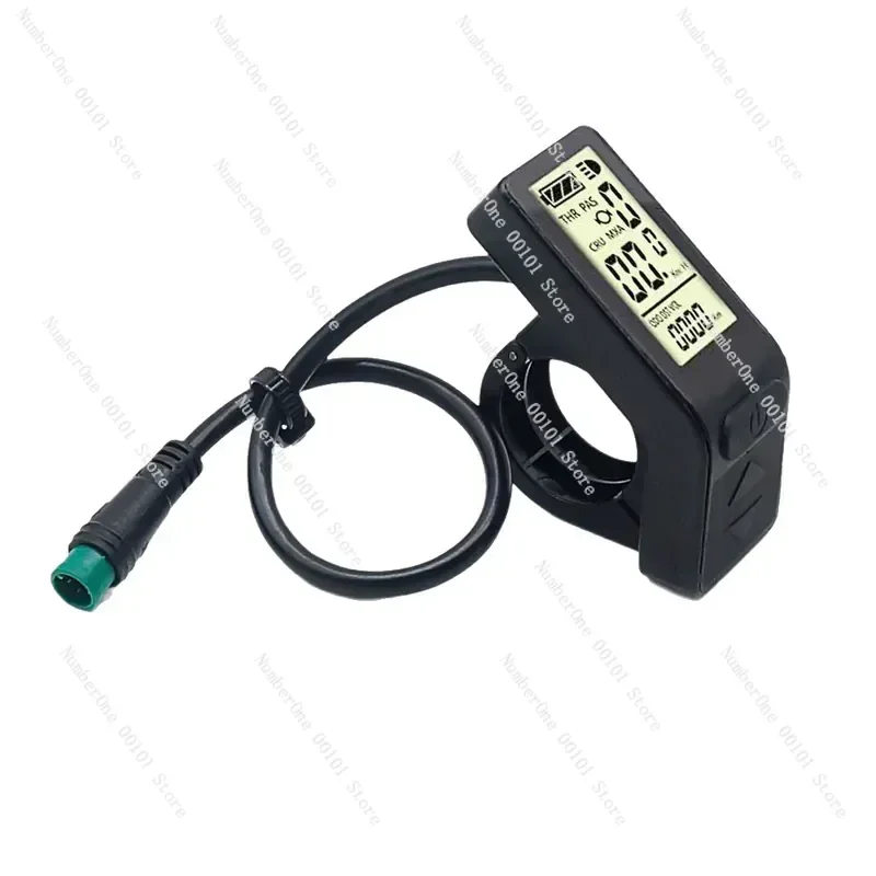 Waterproof Mini LCD Display Meter E-bike Speedometer for Electric Bicycle Modification