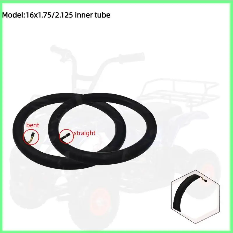 16x1.75/2.125 Butyl Rubber Inner Tube 16x2.125 Fits Electric Bicycle E-Bike 16x1.75 Camera Bike Tyre Parts