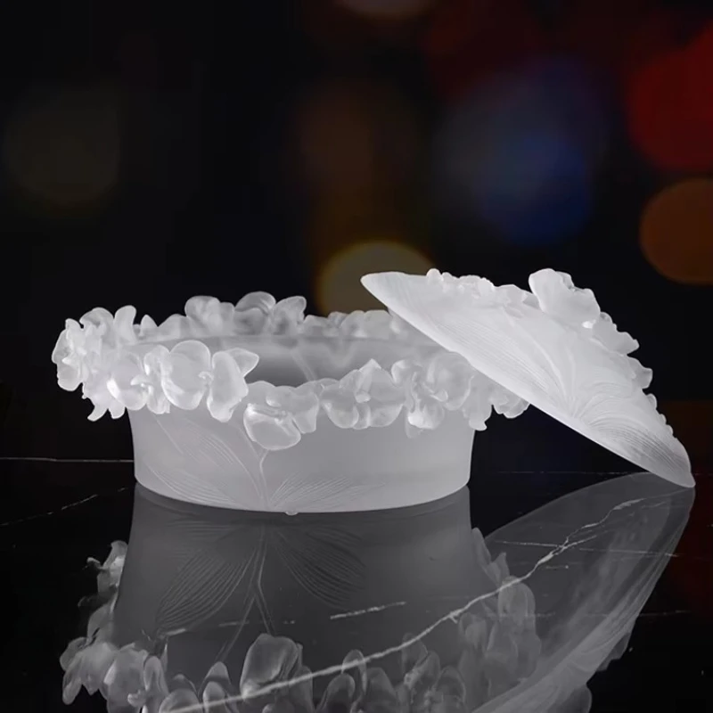 

European-style new folk crafts, glass food storage candy jars