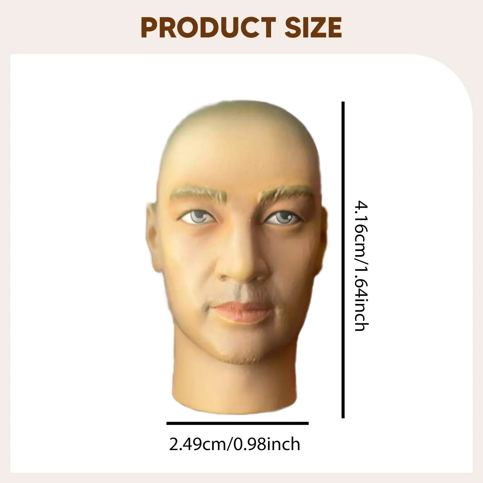 

Масштабная модель головы мужчины 1:6, ПВХ, лысая, для фотосессий, легко устанавливается на 12-дюймовые фигурки солдат, для коллекционирования