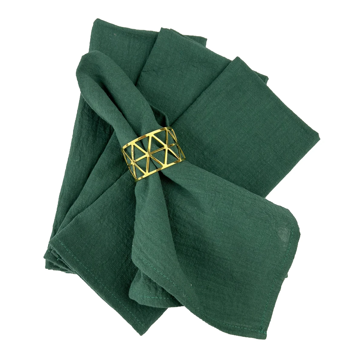 4PCS 30x45cm100% Cotton Christmas Green Napkin Blue Reusable Wedding Party  Table Decor Retro napkins