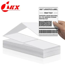 LKX 4x6 Sticker Paper Etiquetadora Portátil Direct Thermal Shipping Label Papel Adhesivo Material De Papel for Phomemo Printer