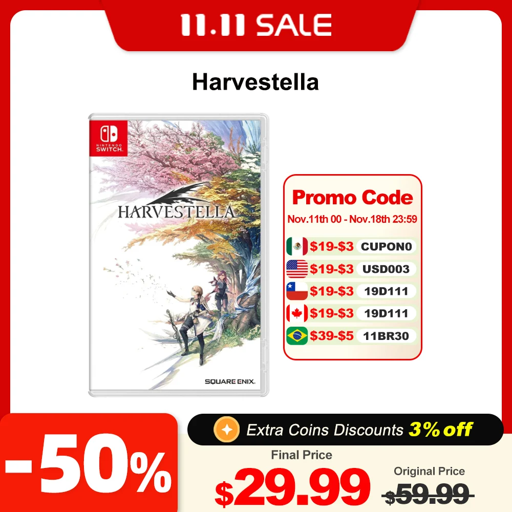 HARVESTELLA nintendo switch игры 100% официальные оригинальные игровые карты для физических игр 1 игрок, ролевой экшн-жанр для Switch OLED Lite