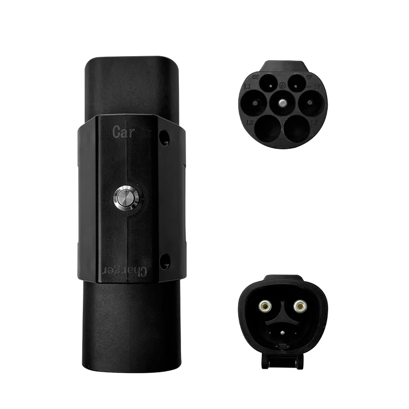 EV AC 32A 220V Electric Car Charging Adapter GBT EV Charger Adapter GBT To Nacs Adapter