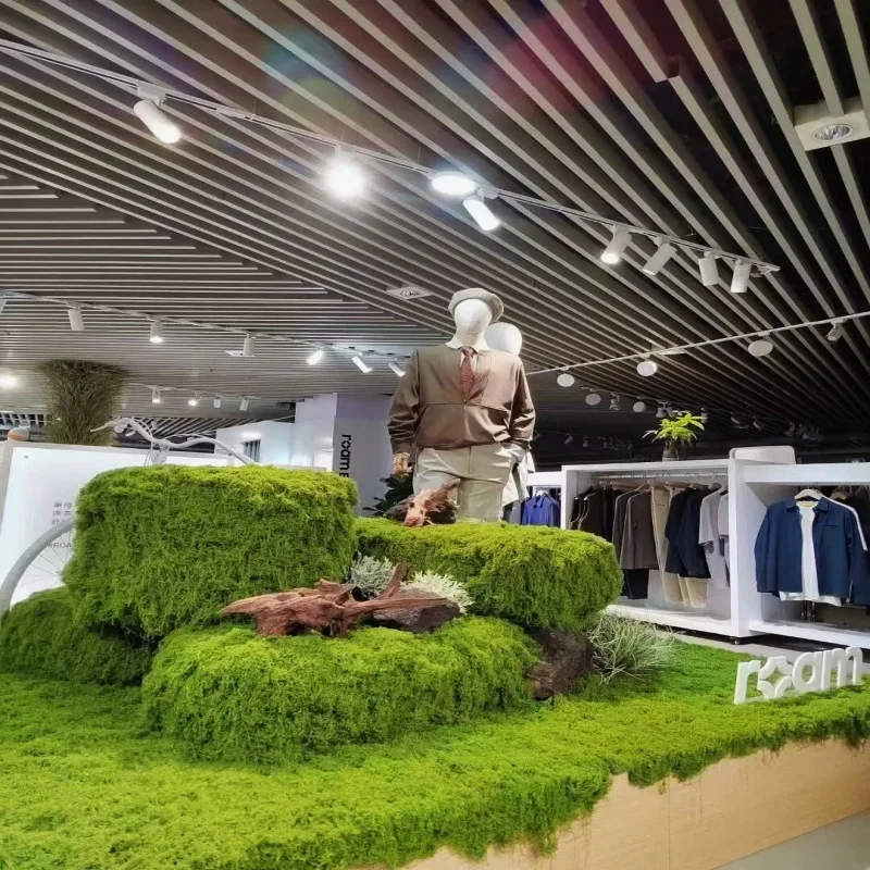 Aqumotic 1meter Artificial Turf Rug Color Lawn Indoor and Outdoor Grass Rug Synthetic Turf Mat Carpet Wedding Floor Mat