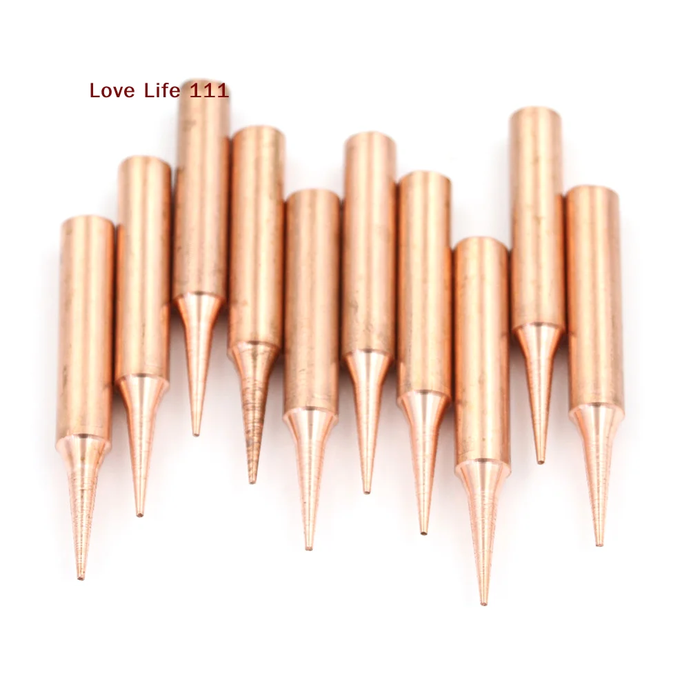 

New 10Pcs/Lot 900M-T-I Soldering Tips Pure Copper Low Temperature Soldering Iron
