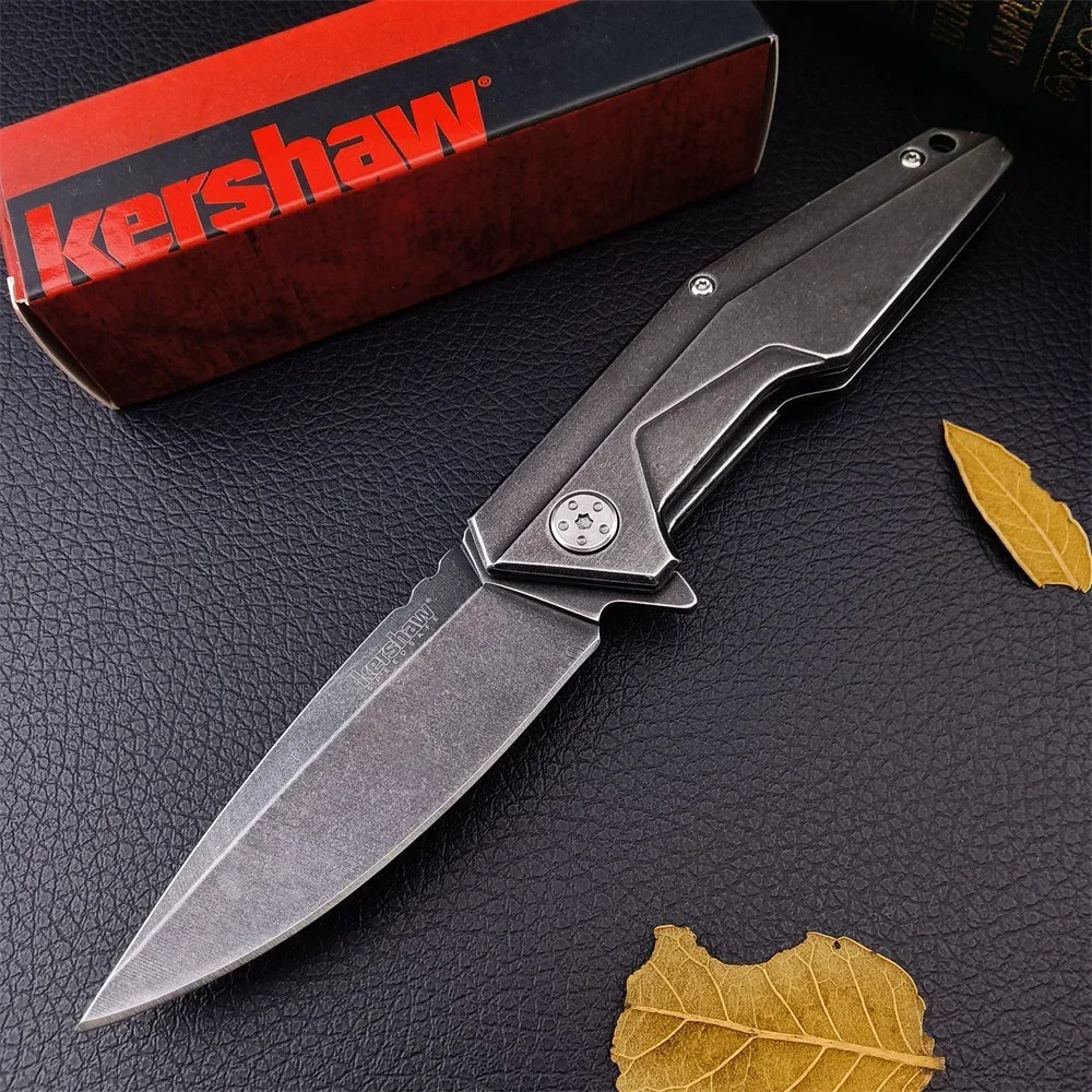 High Quality KS 1318 KITX Folding Knife 8Cr13 Blade Steel Handle with Pocket Clip Tactical Survival Utility Knife Edc Tool