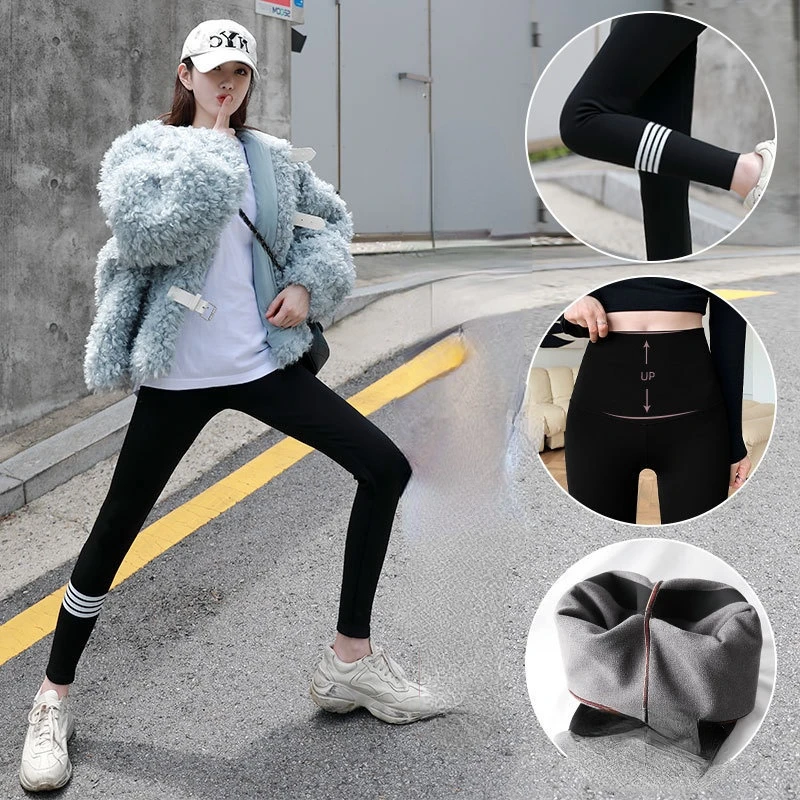 Leggings Women Wear Spring, Summer, Autumn and Winter Style Abdominal Lifting Hip Thin Leg Yoga Thickened Plush Pants Shark Pant