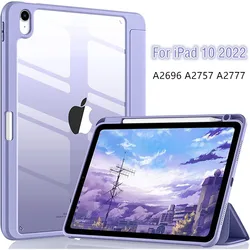 Coque Funda do iPad 10 2022 10. Generacji pokrywa magnetyczna do iPad 10th Gen A2696 A2757 A2777 2022 z otwór na pióro