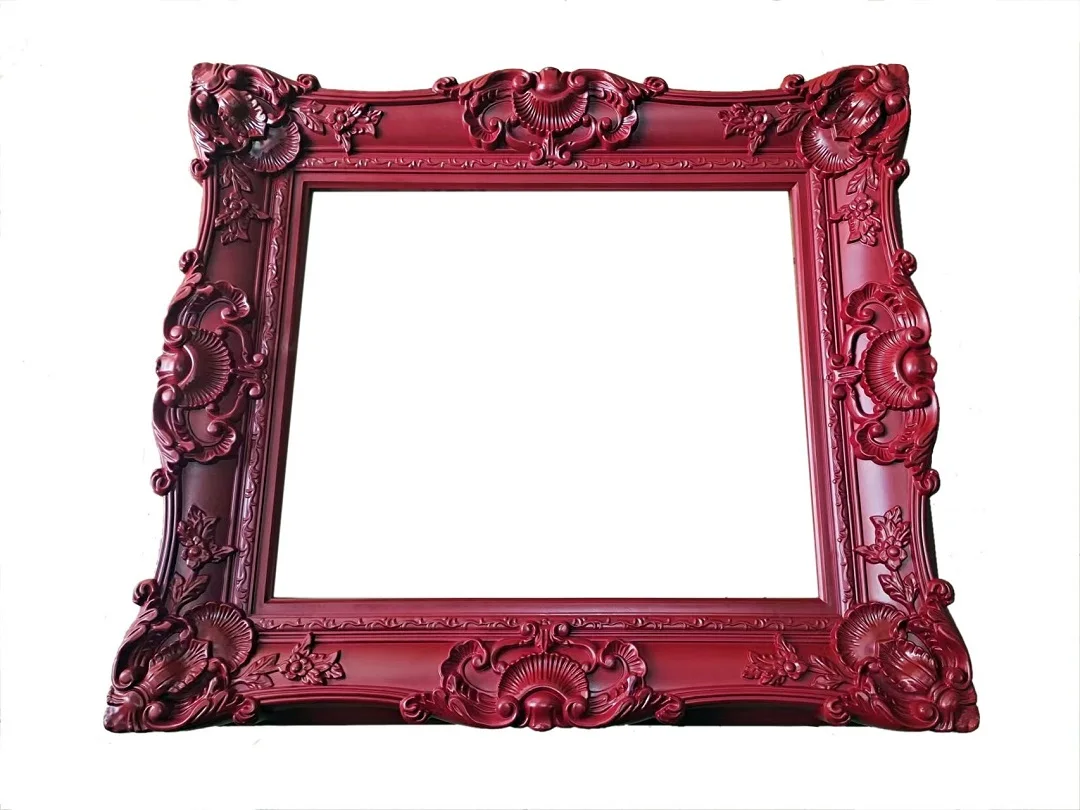 

Mahogany Plastic Picture Photo Painting Mirror Frame, Wall Decoration Frame