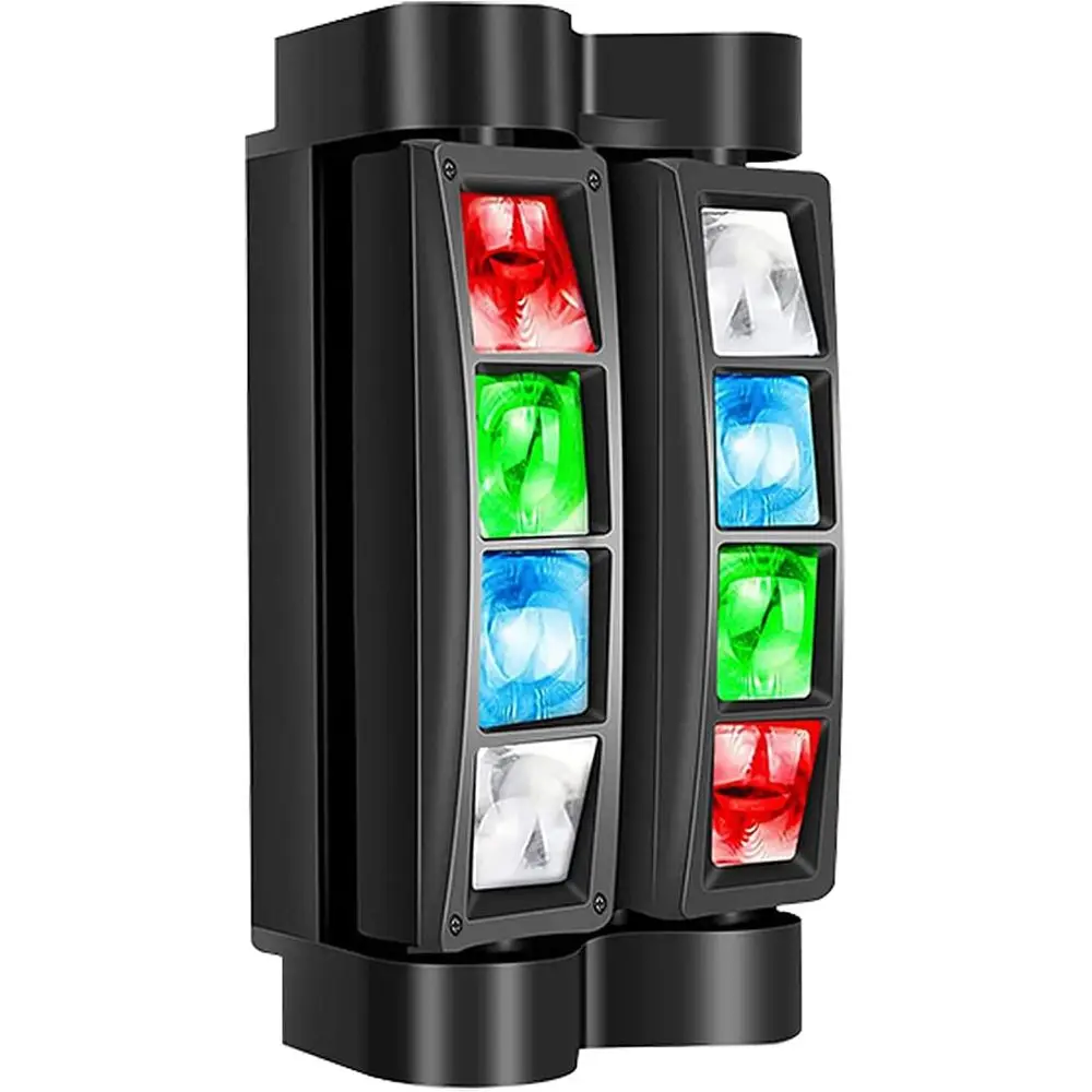 

Big Dipper DJ Lights RGBW 4-in-1 Stage Lights LED Moving Light Sound ted DMX Party Lights or Bar, Band, Wedding, Concert, Disco