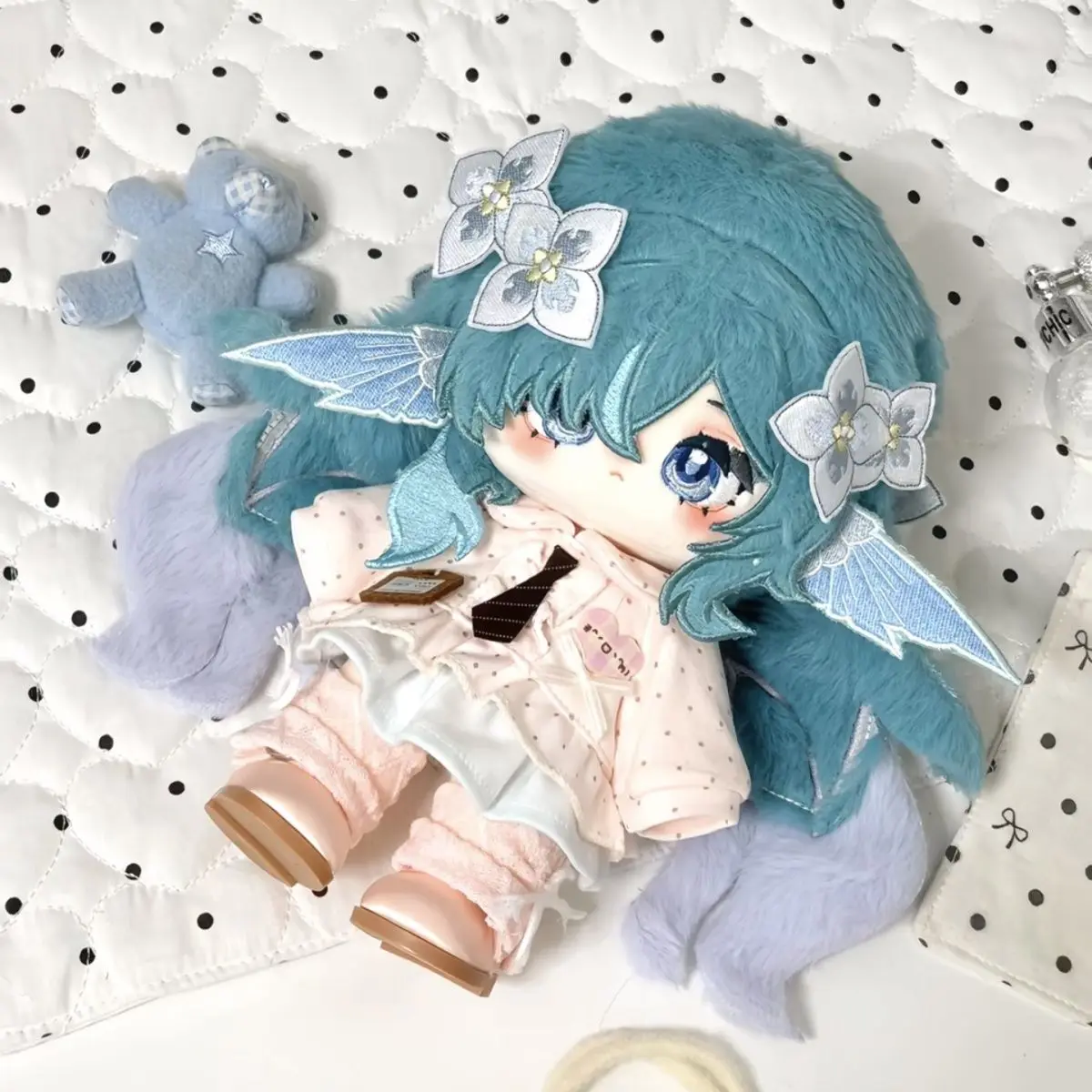 20cm Game Genshin Impact Vodyanitsa Plush Figures Kawaii Cosplay Dress Up Cotton Doll Body Cartoon Soft Toy for Fans Gifts