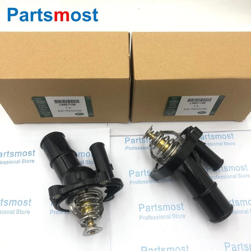 LR027158 31316344 2.0L Petrol Coolant Thermostat & Housing for Freelander LR2 Evoque Range Rover Discovery Sport Ford Volvo