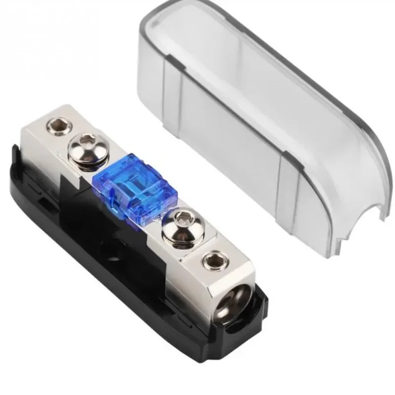 Bezpiecznik samochodowy audio, gniazdo bezpiecznika zasilania 30-150A, stereo audio, pojedynczy bezpiecznik AGU, blok rozdzielający zasilanie, skrzynka bezpiecznikowa, bezpiecznik samochodowy