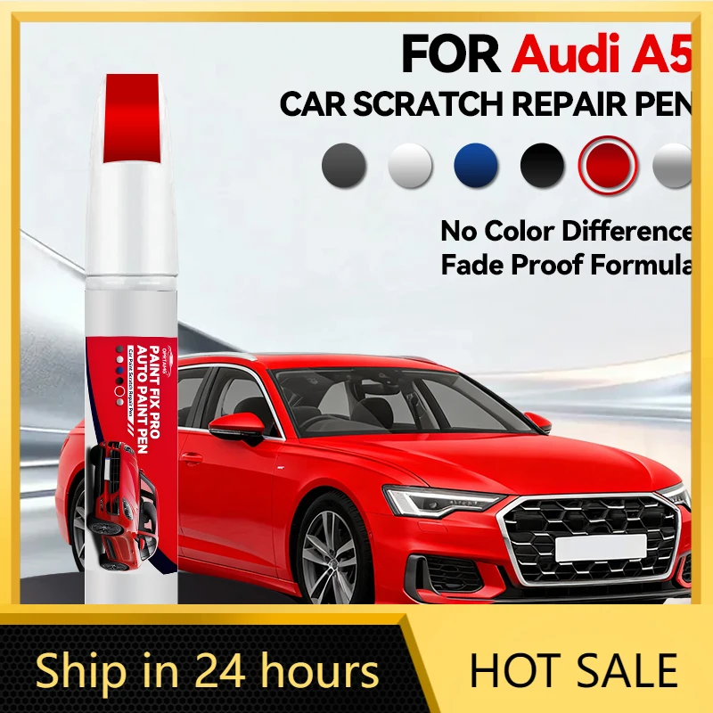 

Ручка-корректор для ремонта лакокрасочного покрытия Audi A5 2007-2025 (B8, B9, B10) – средство для удаления царапин, аксессуар для самостоятельного ремонта авто, цвета: черный, белый, серый, сияющий серый.