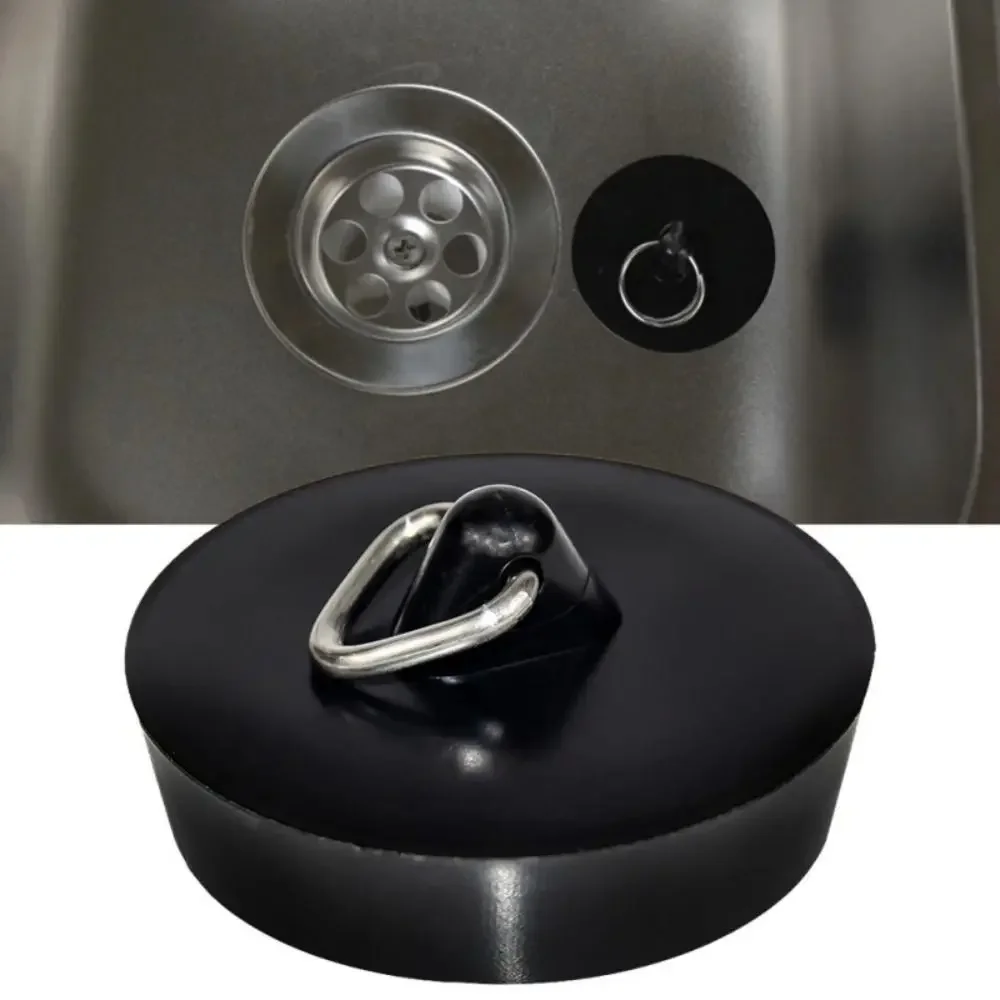 Kitchen Drain Rubber Rubber Drain Stopper Round Sink Plug Laundry Leakage-proof Stopper Bathroom