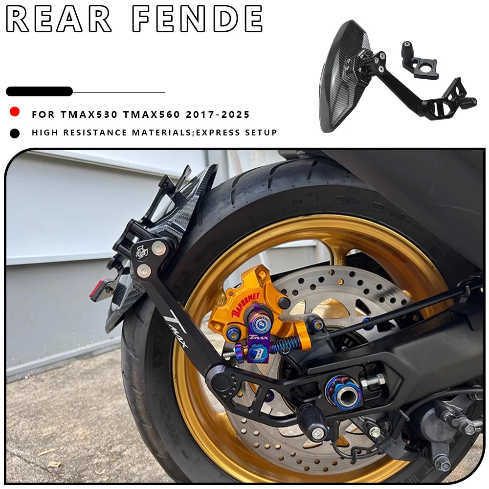 

Задний брызговик MTKRACING для мотоцикла YAMAHA TMAX 530/560 2017-2024, брызговик колеса, брызговик, брызговик, аксессуары для рамки номерного знака