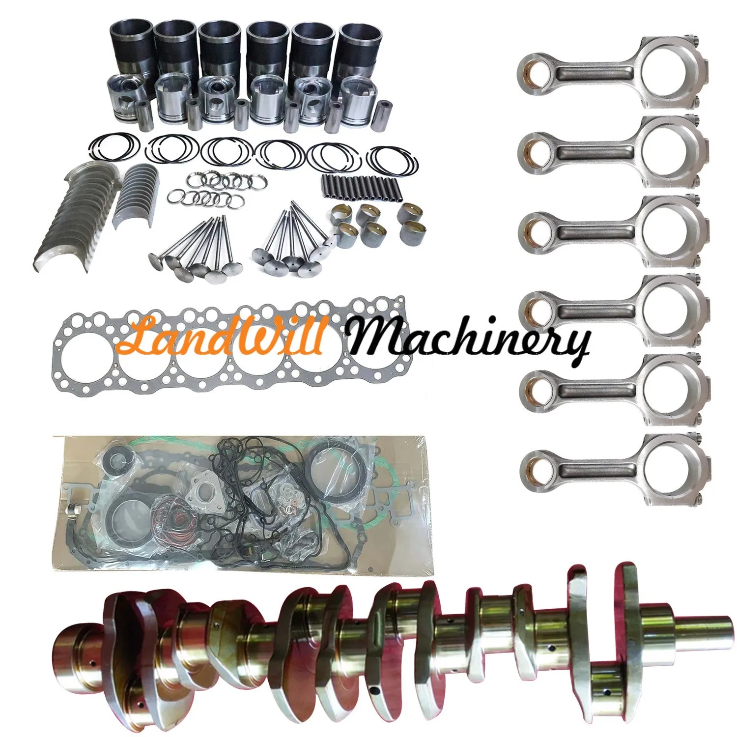 Overhaul Rebuild Kit Connecting Rod + Crankshaft Fits For Hino P11C Engine