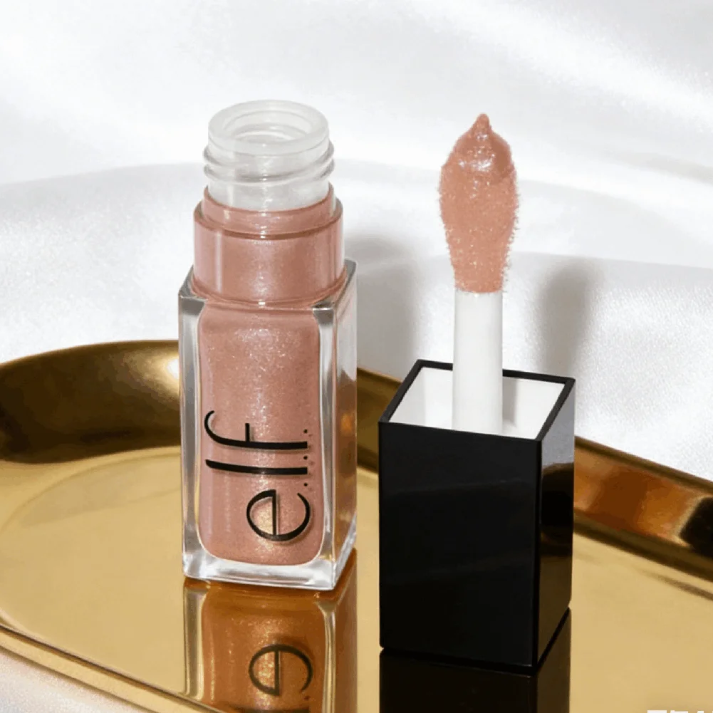 Brilho Labial Cristalino - Cor Labial Duradoura e Lustrosa, Hidratante, Não Pegajoso, Livre de Glúten, Cosmético de Beleza para Maquiagem Diária