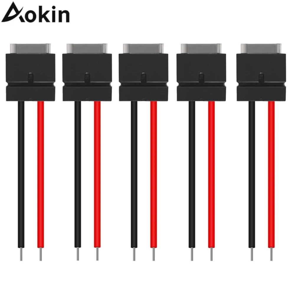 5/10pcs USB Connector Type-C Female Chassis 2 Pin for DIY, 2.5A 5V Female Chassis 2P Solder Wire Type USB C Pigtail Cable