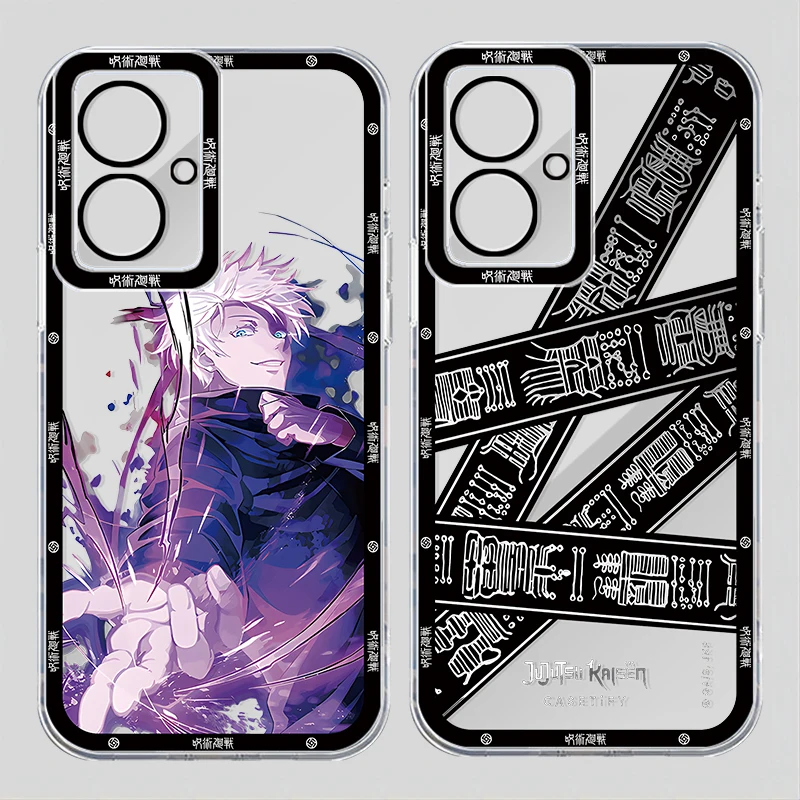 Jujutsu Kaisen Satoru Gojo Phone Case For OPPO A5 A8 A9 A15 A16 A31 A32 A33 A35 A36 A38 A52 A53 A54 S E K Angel Eye Translucent