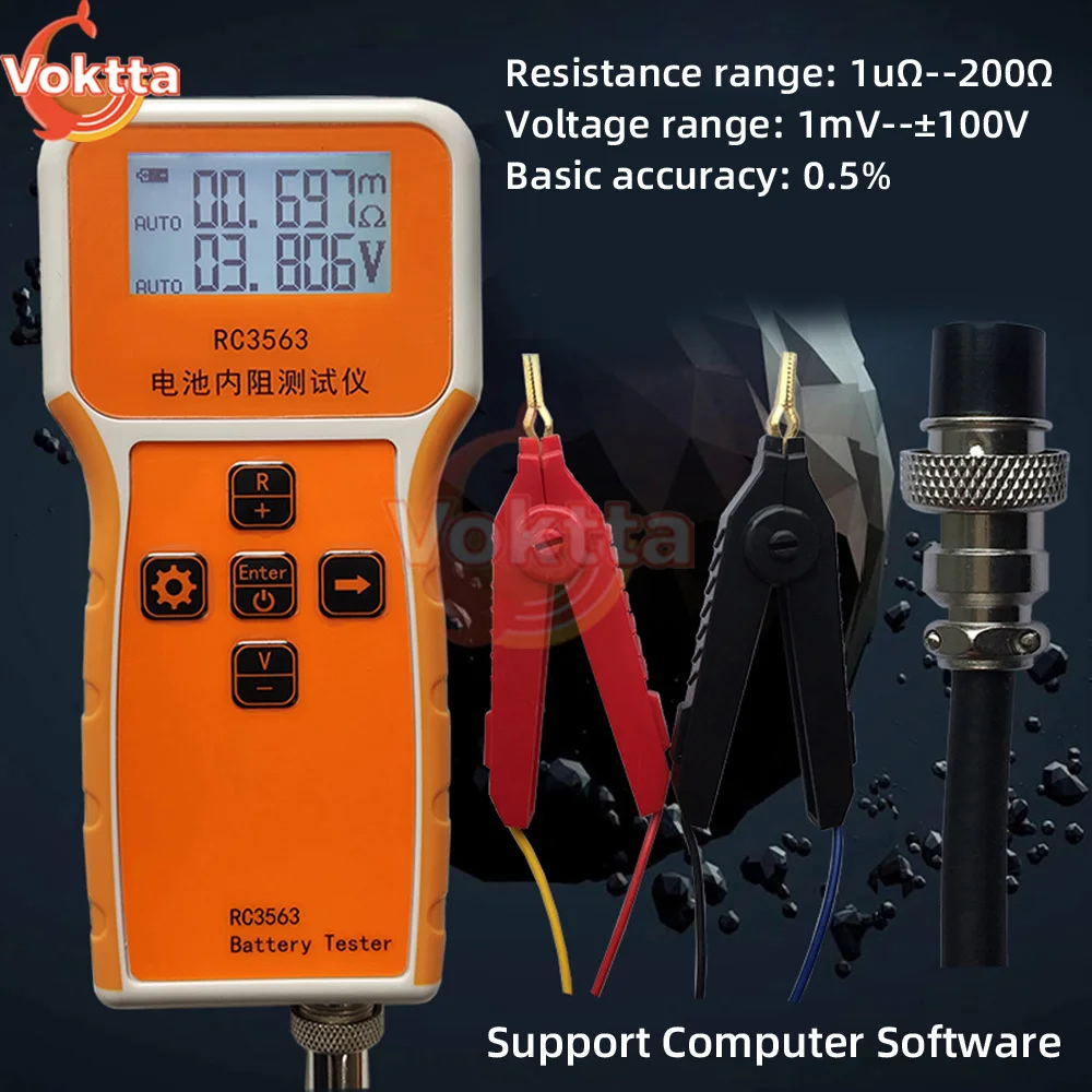 RC3563 18650 Battery Voltage Internal Resistance Tester High-precision Internal Resistance Detector Battery Tester Analyzer