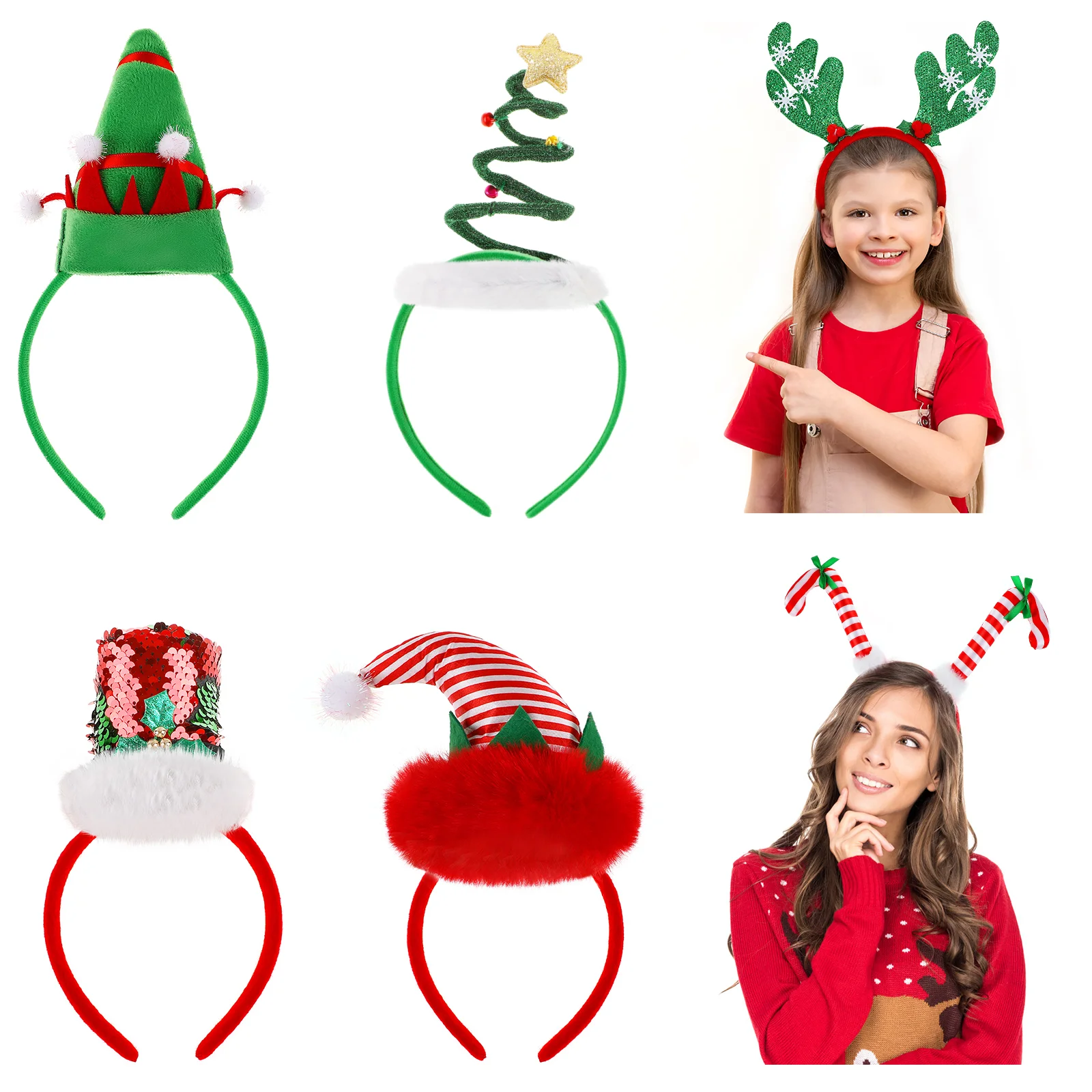 

Christmas Decor Headband Headbands Bulk Headgear Hairband Hat Accessories Child