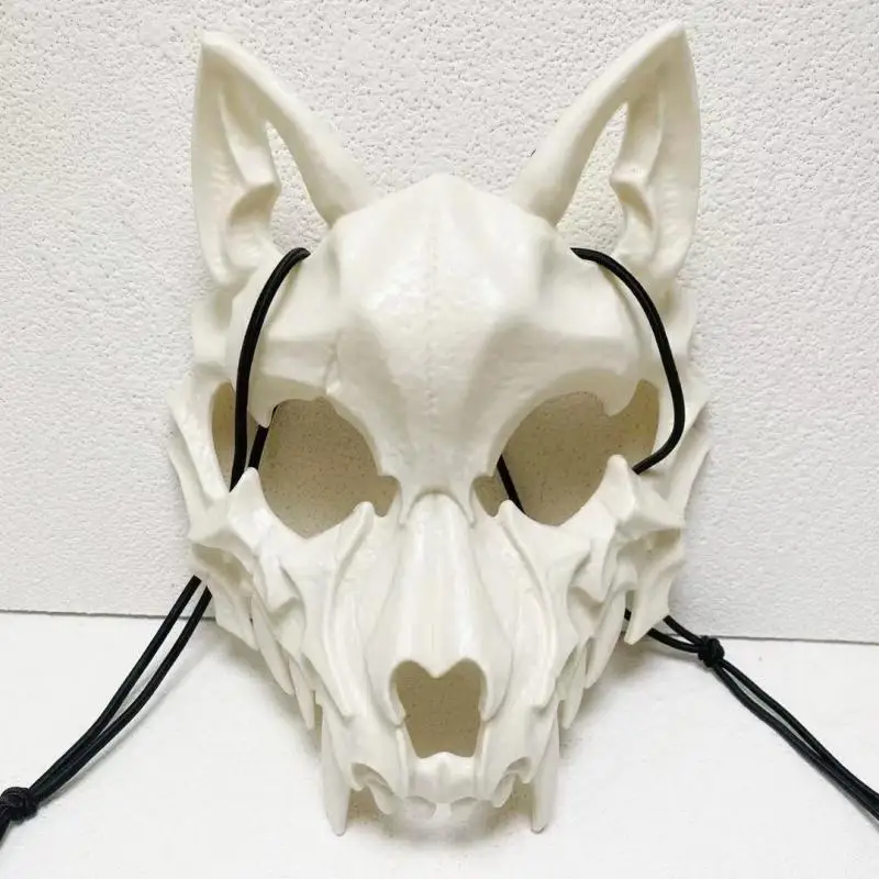 Hot New Halloween anime Half Face Mask Black Tiger Yesha Tiangou Human Wolf Mask Surprise Gift
