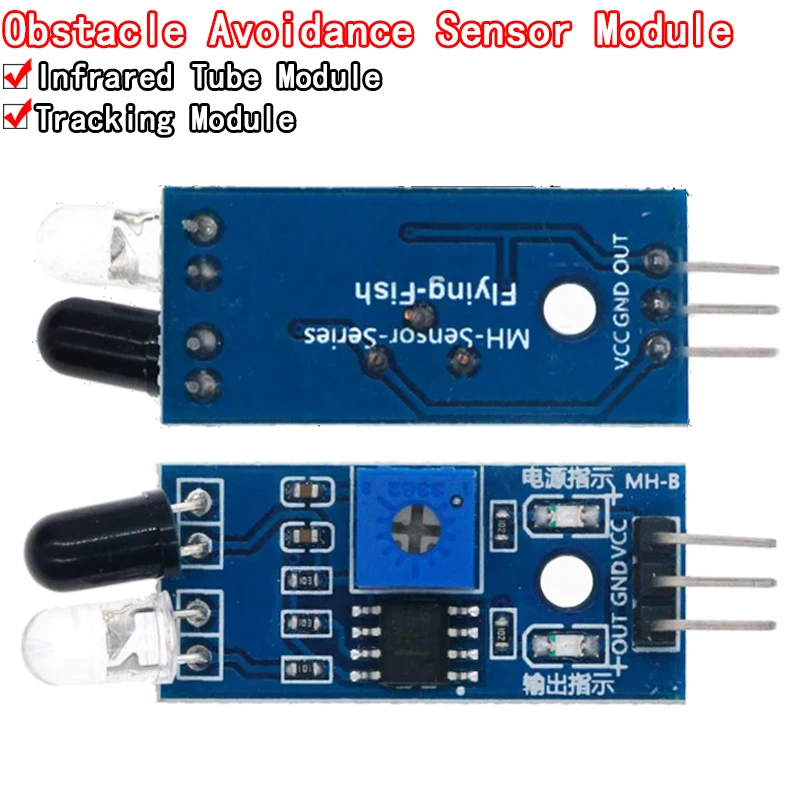 IR Infrared Obstacle Avoidance Sensor Module Smart Car Robot 3-wire Reflective Photoelectric New