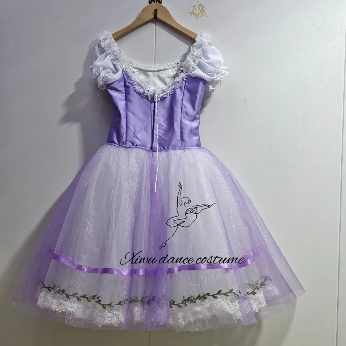 Robe tutu de ballet professionnelle fée lavande