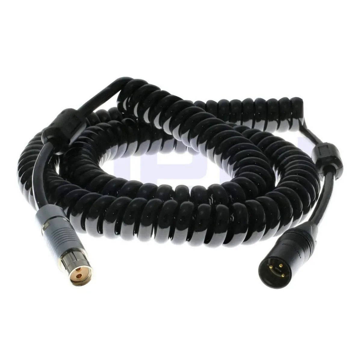 Coiled Power Cable for ARRI Alexa XT SXT Cameras XLR 3 Pin Male to Fischer 2 Pin Female