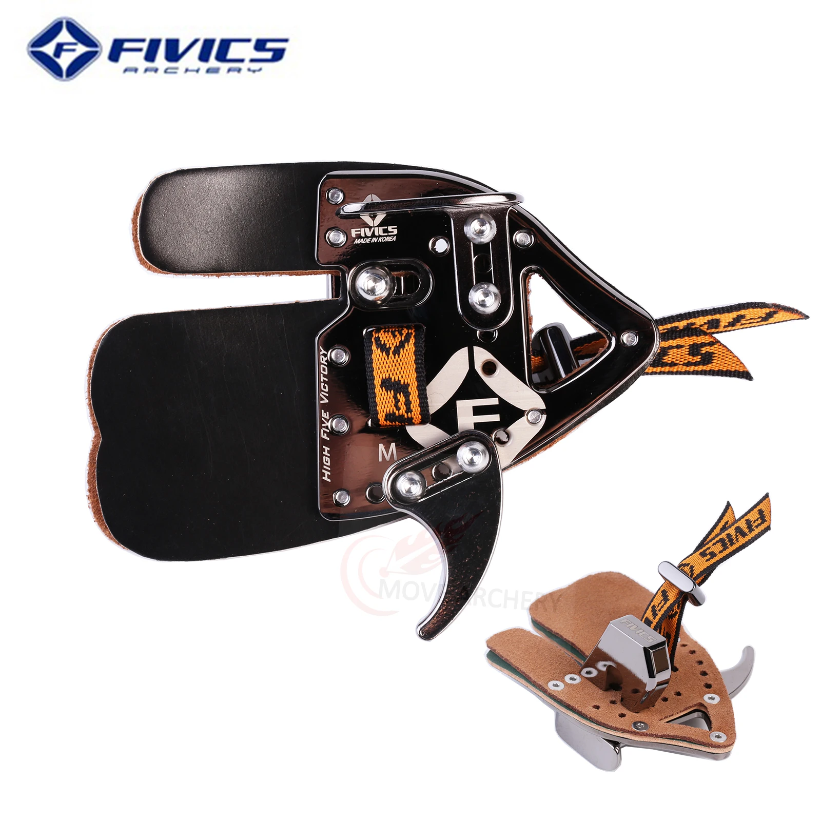 

FIVICS BRASS SKAER 1 Archery Finger Tab S/M/L-RH