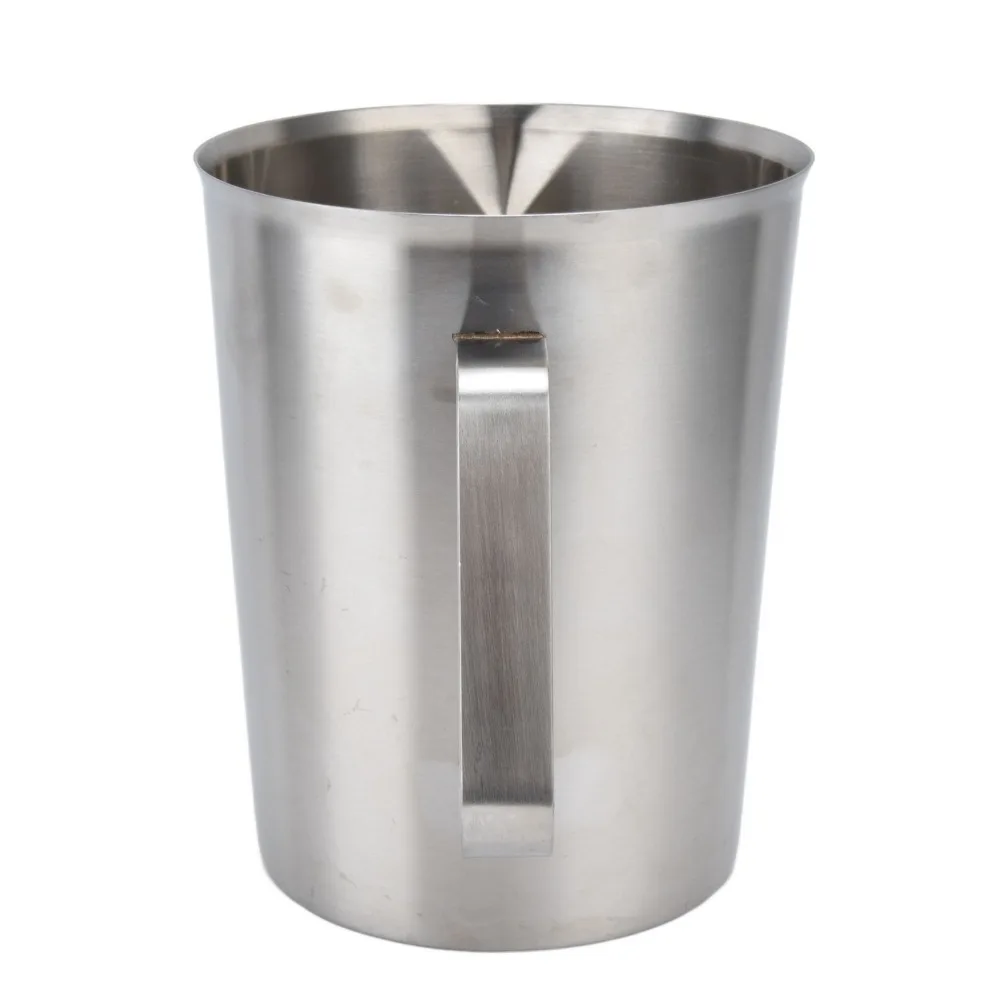 304 Stainless Steel Stainless Steel Measuring Cup 1000/2000ML Capacity Large Mouth Graduated Beaker Durable Engraved Markings