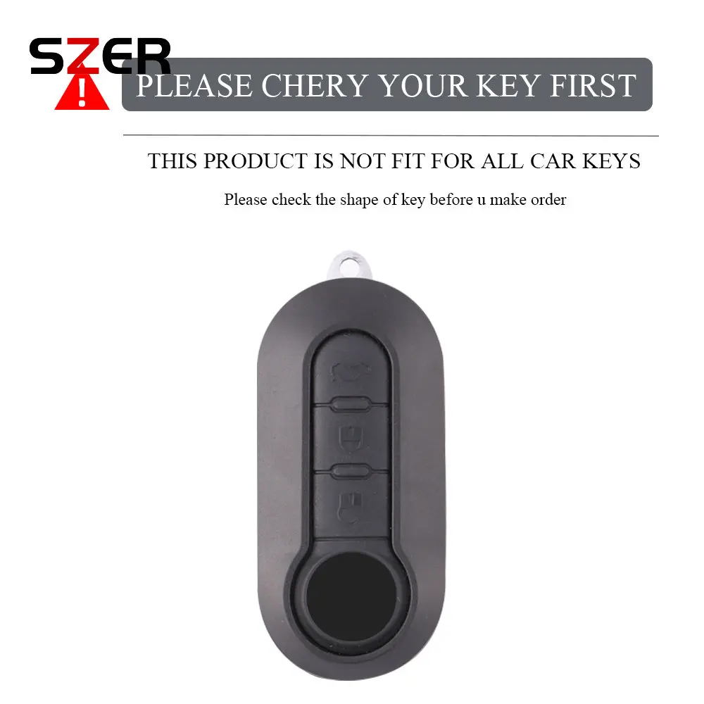 TPU Car Key Cover Case Fob For Fiat 500 Panda Punto Bravo Doblo Peugeot Boxer Citroen Relay Fiat Ducato Lancia Musa Keychain