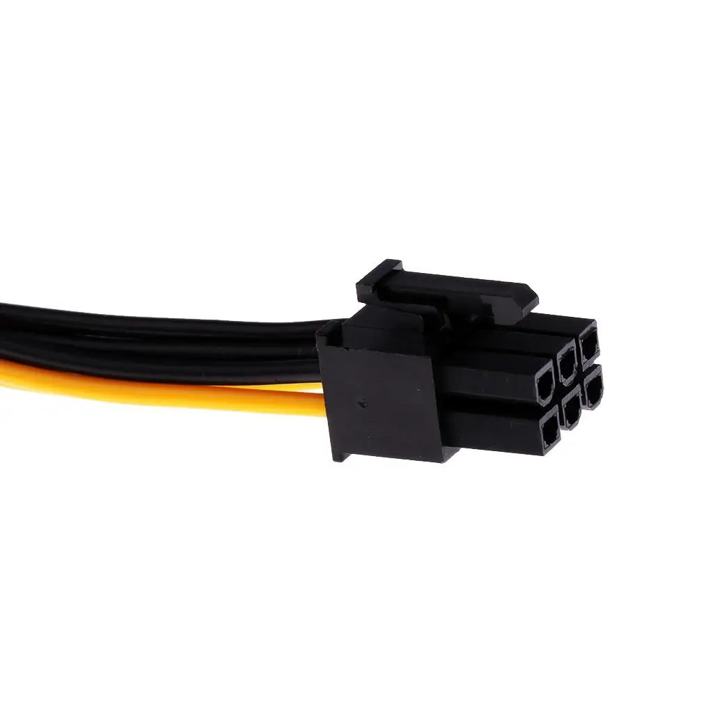High Grade Copper Core SATA Power Adapter Cable 15pin to 6pin Converter for Graphics Video Card RX 580