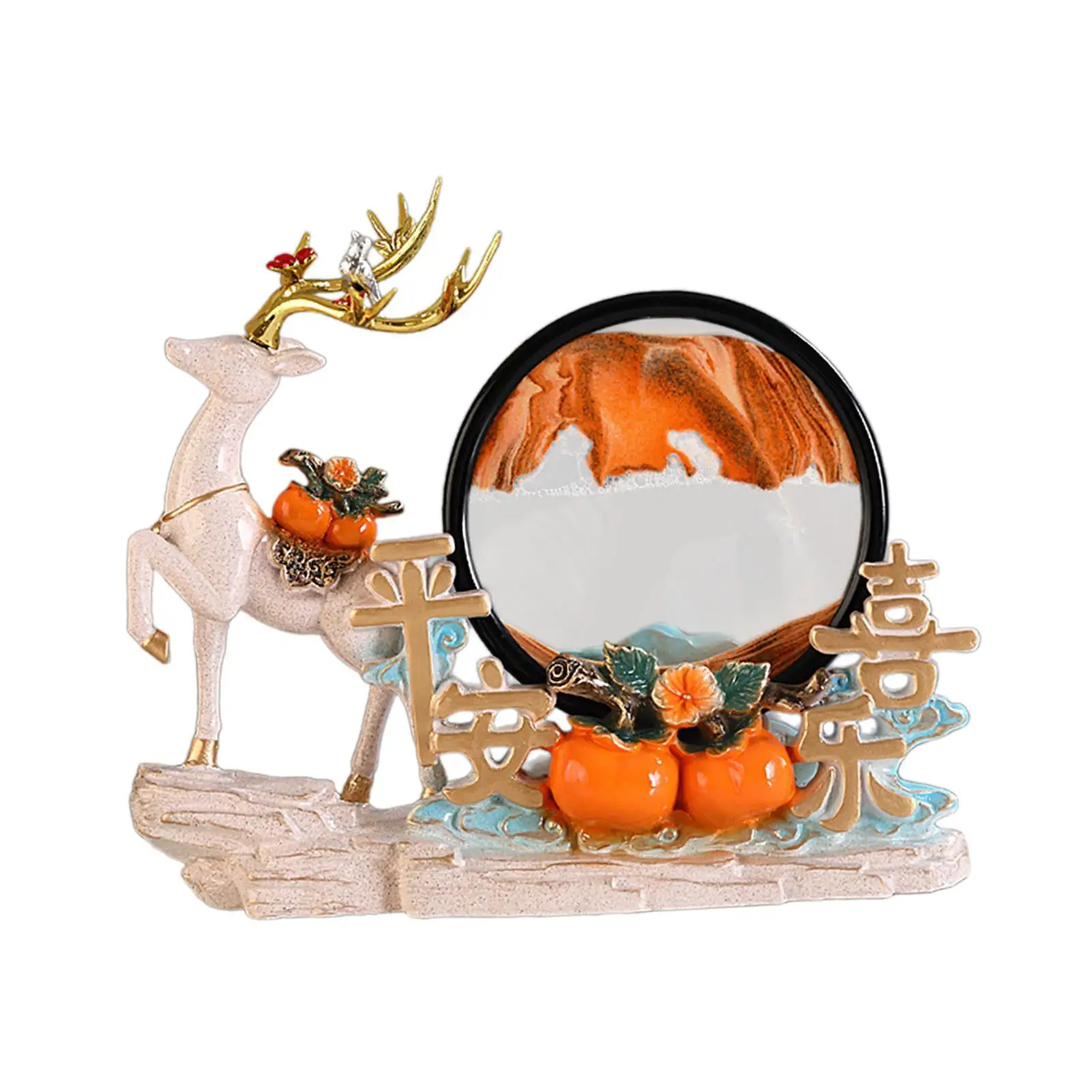 

Движущийся песок художественный Декор творческая Статуэтка скульптура оленя статуя животного для