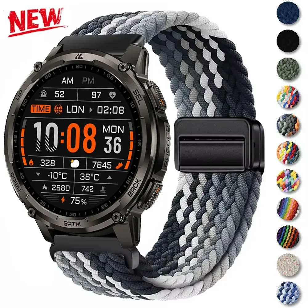 22MM Magnetic Nylon Strap For KOSPET TANK T4C M4C T3 M3 T2 M2/T3 Ultra M3 Ultra MAGIC P10 R10/ORB/TANK T4Pro/M4 SE/PULSE2 Band