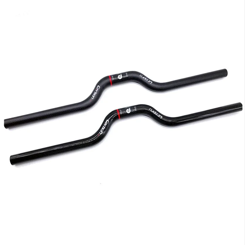 LITEPRO Folding Bike Carbon Fiber Handlebar Bicycle Swallow/One-shaped Bar 25.4*540/580mm