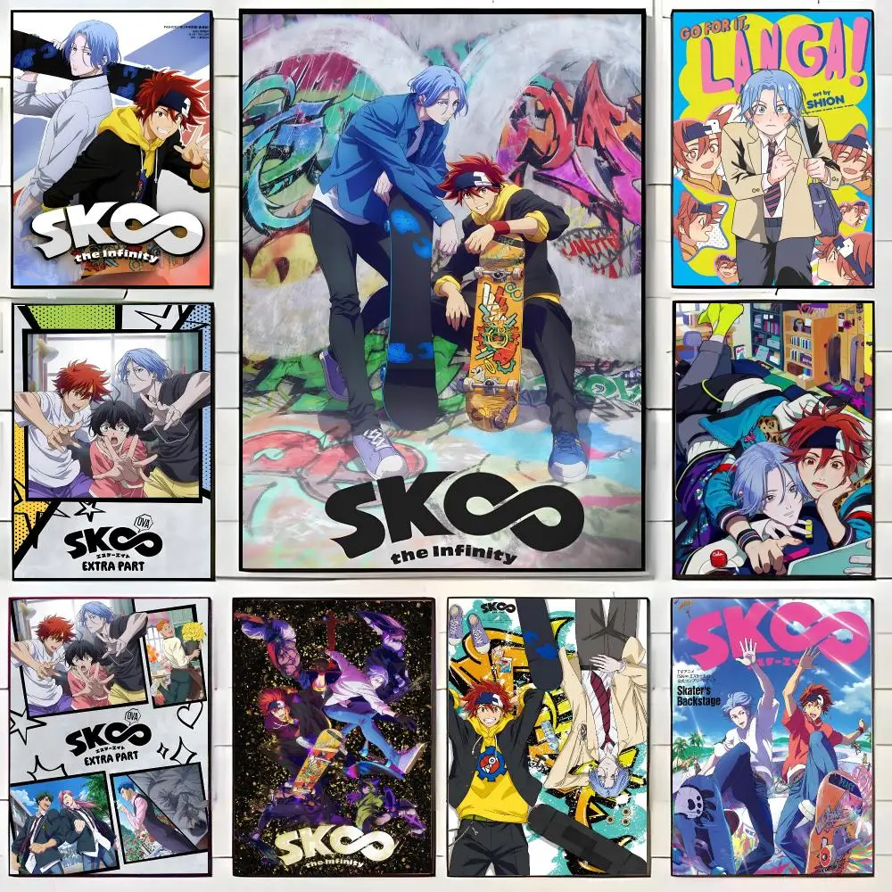 Anime SK8 The Infinity Poster HD Self-Adhesive Wall Decals For Living Room & Bedroom Home Decor Gift