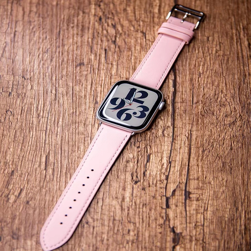 Leather strap for Apple watch 10 42mm 46mm 9 8 7 45mm 41mm Ultra 49mm Smart watch replace wristband for iwatch 6 5 4SE 44mm 40mm