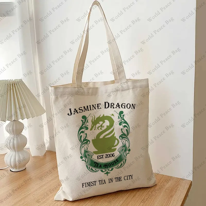 1pcJASMINE DRAGON pattern Cartoon Series Merchandise Gift Dragon Tote Bag Tea House Gift Uncle Iroh  House Gift ATLA Anime Gift