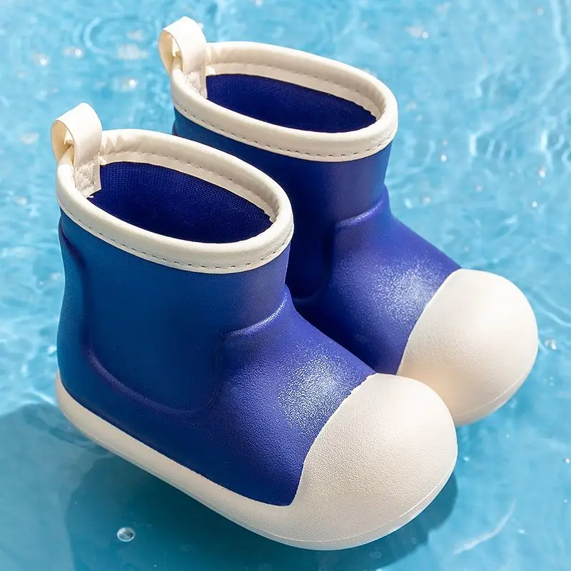 Children's Eva Waterproof Rain Boots for Baby Boys and Girls Summer Kid's Easy To Clean and Slip-resistant Shoes H106-24