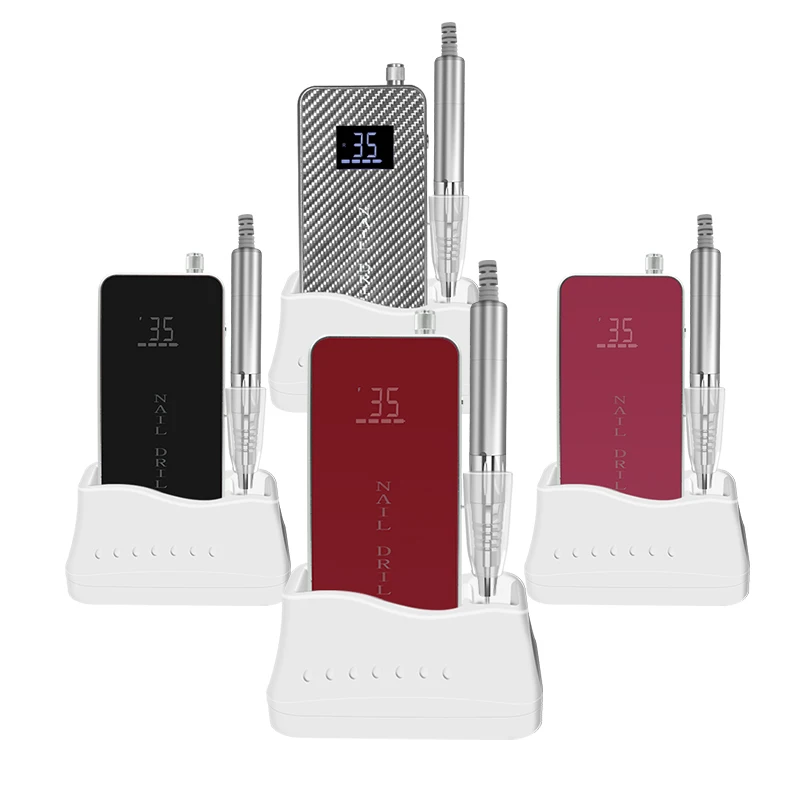 Desktop Rechargeable 35000RPM Professional Coreless Nail Drill Machine Electric Nail File