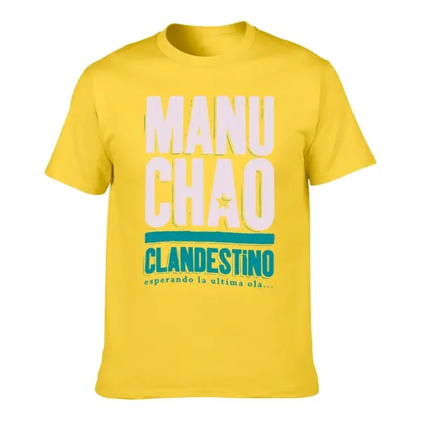 Manu Chao Clandestino Logo Hot Style Casual T-Shirt Father\'S Day Gift Men Women